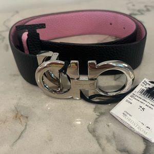 Salvatore Ferragamo Classic Double Gancio Leather belt reversible